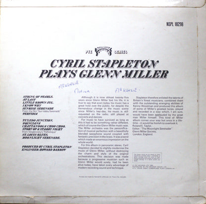 Cyril Stapleton – Plays Glenn Miller Vinyl LP