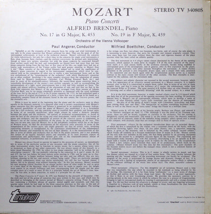 Mozart – Piano Concerti K.453 & K.459 Vinyl LP