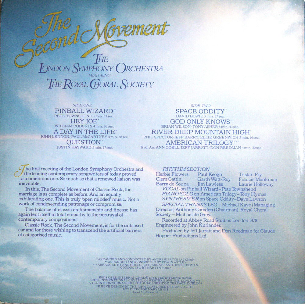 The London Symphony Orchestra – Classic Rock: The Second Movement Vinyl LP