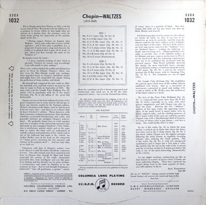 Dinu Lipatti – Chopin: Waltzes Vinyl LP