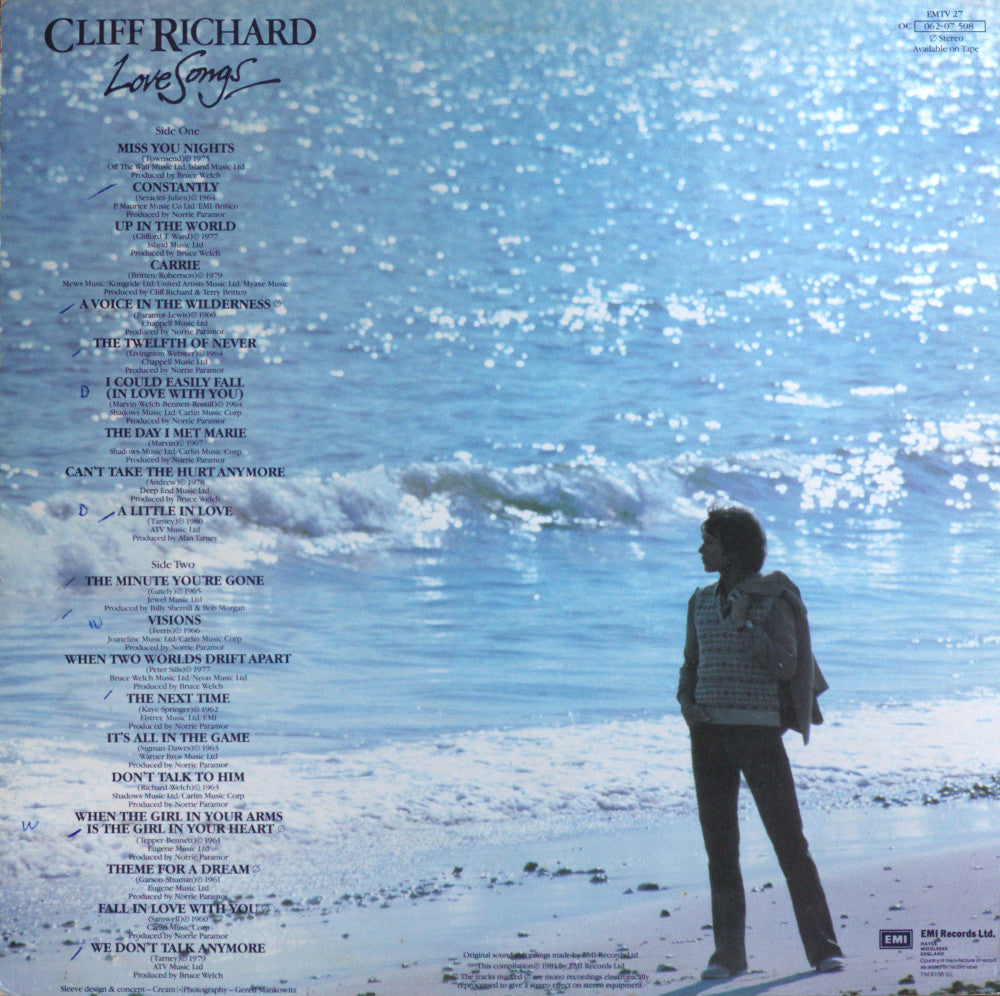 Cliff Richard – Love Songs Vinyl LP