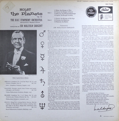 Holst – The Planets Op. 32 Vinyl LP