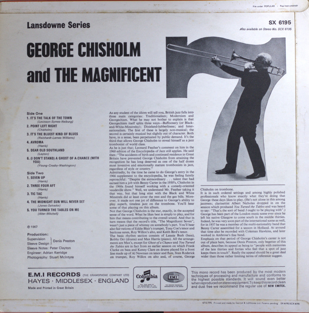George Chisholm & The Magnificent 7 Vinyl LP