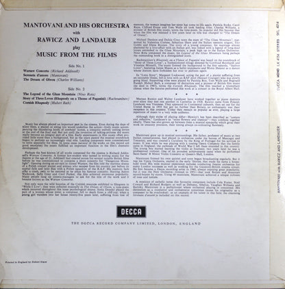 Mantovani, Rawicz & Landauer – Music From The Films Vinyl LP