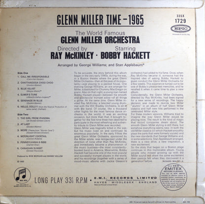 The World Famous Glenn Miller Orchestra – Glenn Miller Time 1965 Vinyl LP