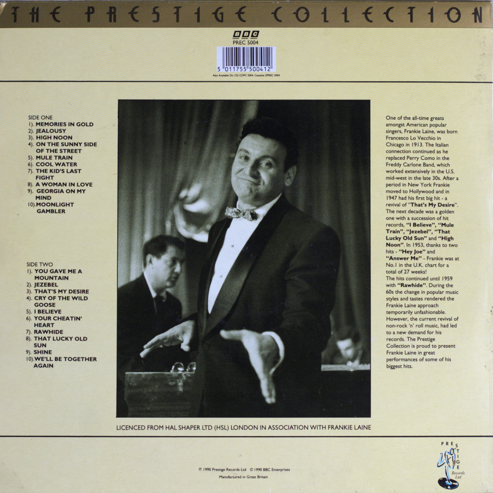 Frankie Laine – 20 Greatest Hits Vinyl LP