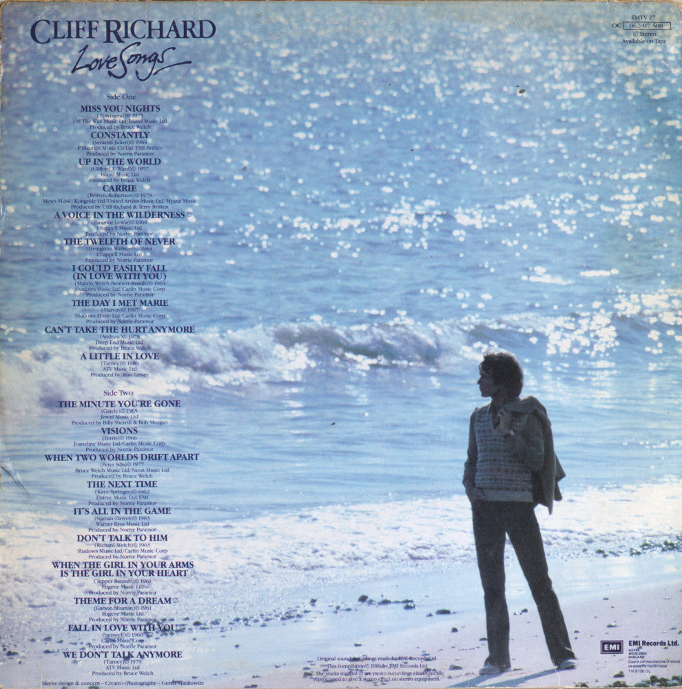 Cliff Richard – Love Songs Vinyl LP