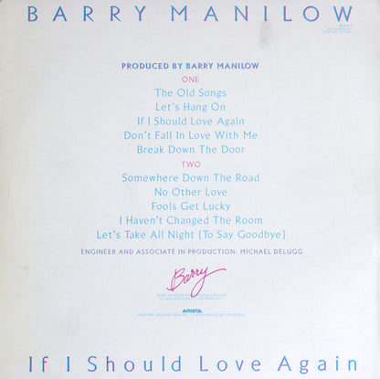 Barry Manilow – If I Should Love Again Vinyl LP