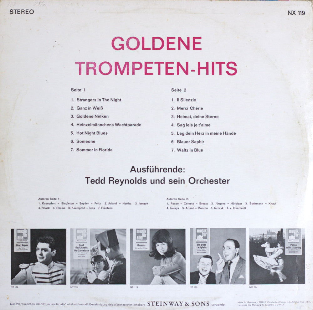 Tedd Reynolds Und Sein Orchester – Goldene Trompeten-Hits Vinyl LP