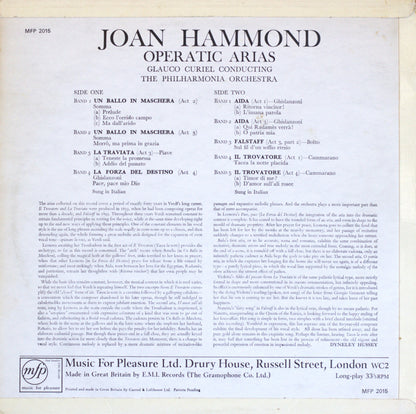 Joan Hammond – Operatic Arias Vinyl LP