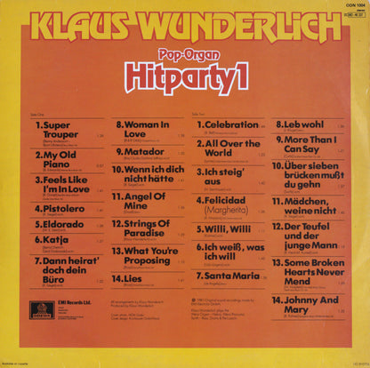 Klaus Wunderlich – Pop-Organ Hitparty 1 Vinyl LP