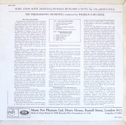 Kodály: Háry János Suite / Dohnányi – Philharmonia Orchestra, Wilhelm Schüchter Vinyl LP