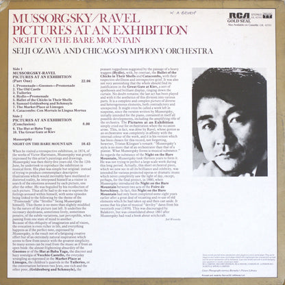 Mussorgsky: Pictures At An Exhibition – Seiji Ozawa & Chicago Symphony Vinyl LP