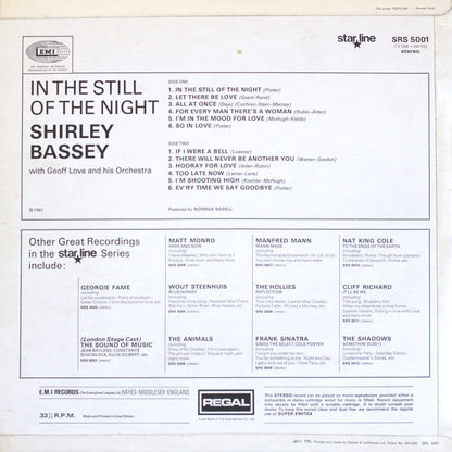 Shirley Bassey – In The Still Of The Night Vinyl LP