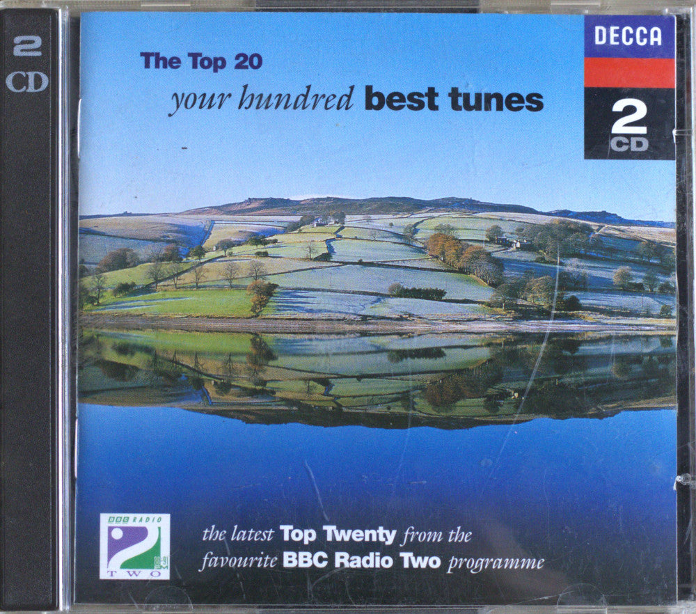CD cover of 'The Top 20 Your Hundred Best Tunes' by Decca Records with a scenic design.