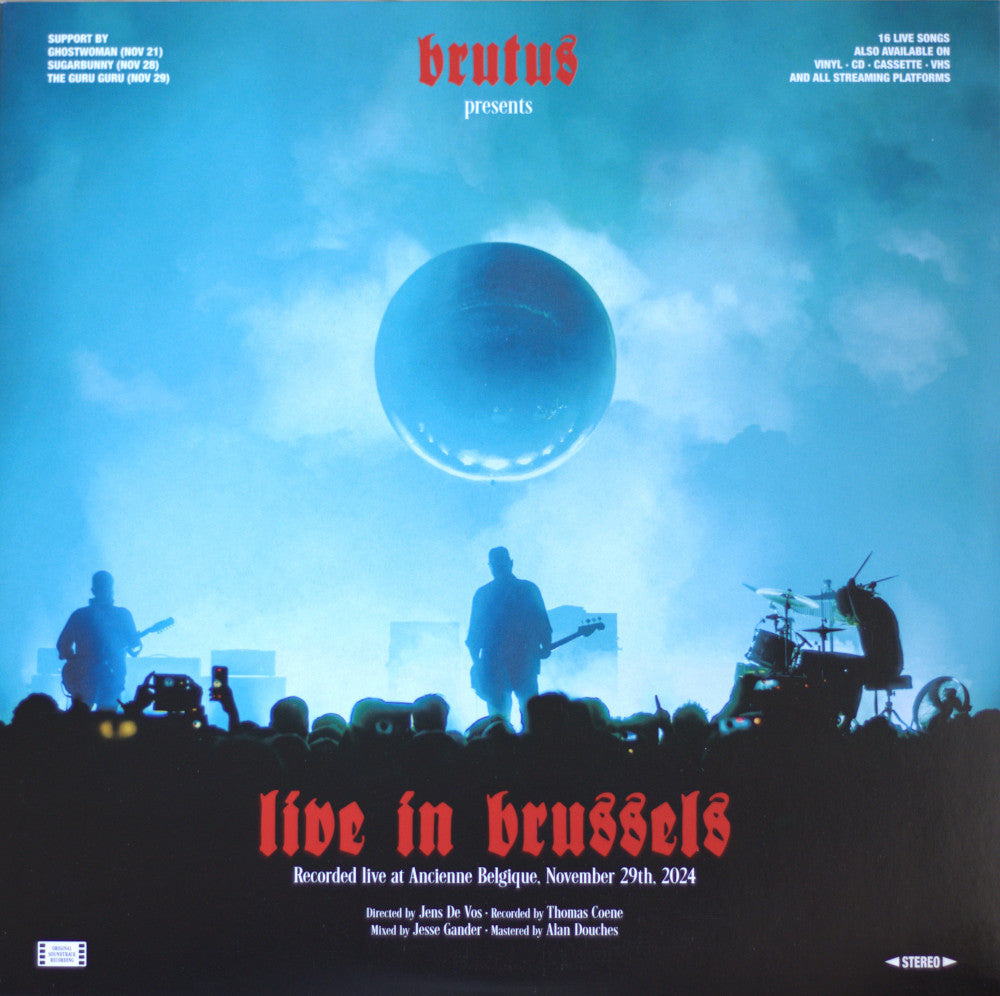 Brutus – Live In Brussels 3 x Coloured Vinyl LP