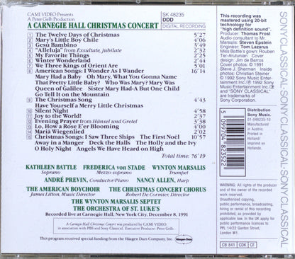 A Carnegie Hall Christmas Concert CD