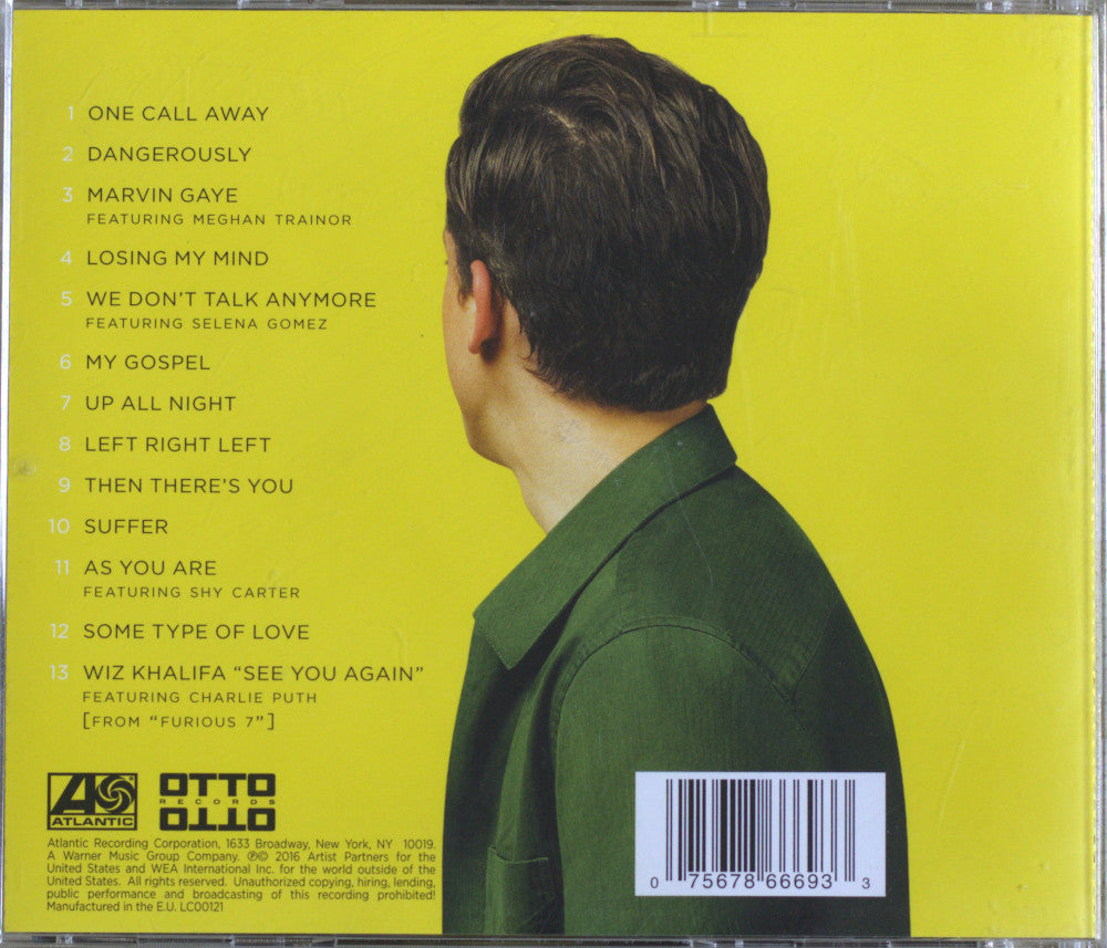 Charlie Puth – Nine Track Mind CD