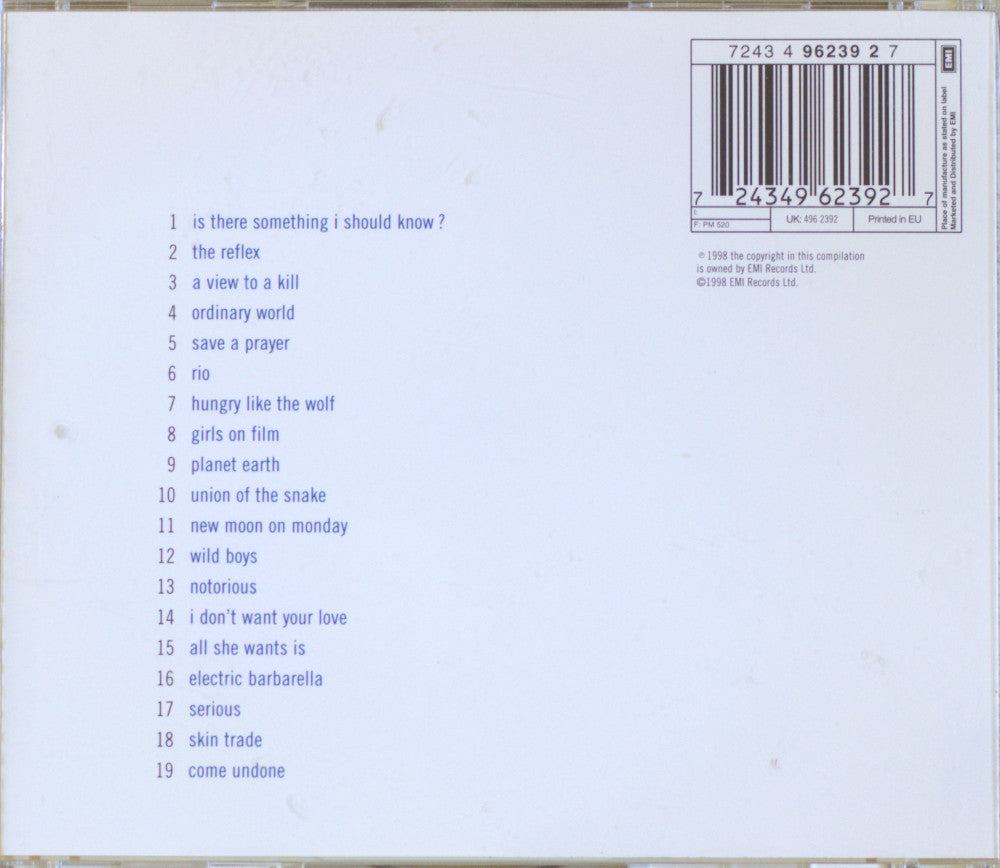 Duran Duran – Greatest CD