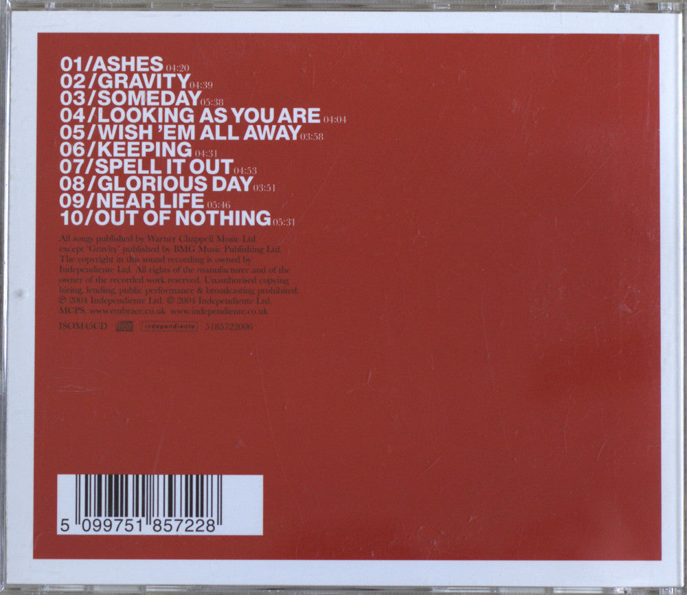 Embrace – Out Of Nothing CD