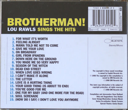 Lou Rawls - Brotherman! Lou Rawls Sings The Hits CD