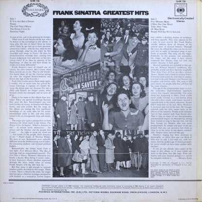 Frank Sinatra – Greatest Hits (The Early Years) Vinyl LP