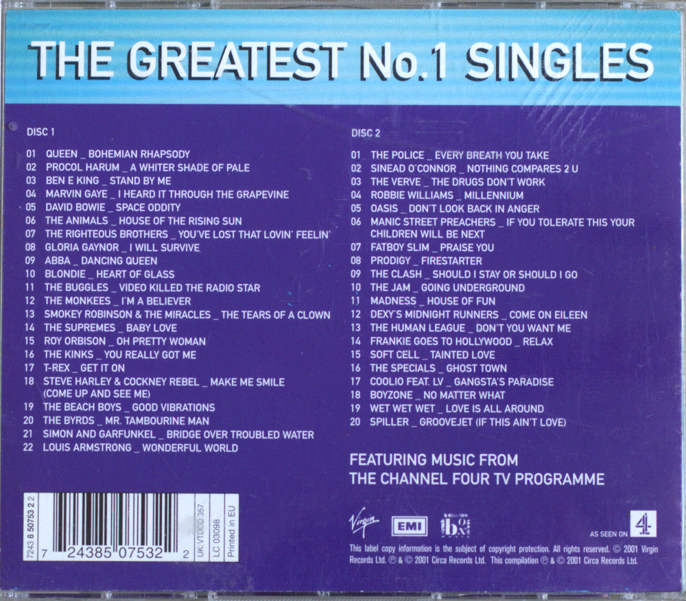 Various – The Greatest No.1 Singles CD